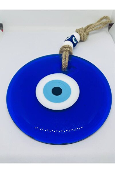 GALATA GIFT Büyük Boy Dekoratif Nazarlık, İpli Nazar Boncuğu, 26 Cm Uzunluk, 13 Cm Çap