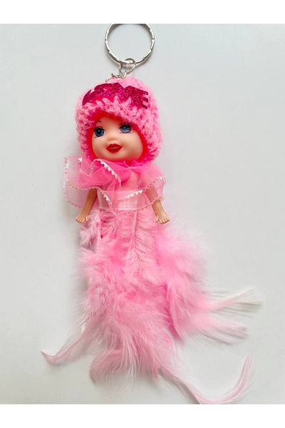 GALATA GIFT 13cm Cute Furry Bag Ornament - Keychain with Baby