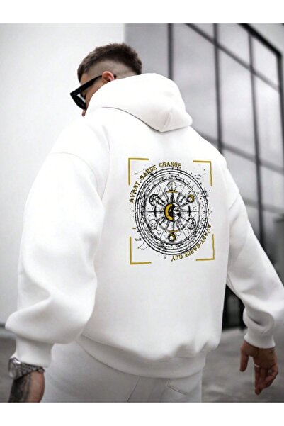 Altamira Ανδρικό φούτερ με κουκούλα με κουκούλα σε λευκό Avant