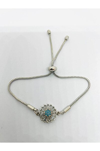 GALATA GIFT Steel Bracelet with Elevator Stone, Fatima's Hand Series