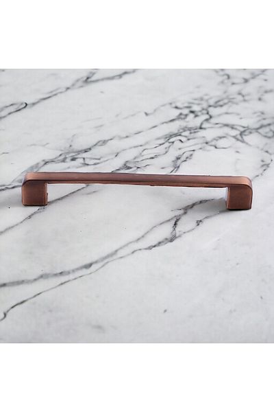 Badem10 160 mm Lacrimă Ovală Metal Antic - Mobilier Antic Cupru Mânere Dulap Sertar Bucătărie