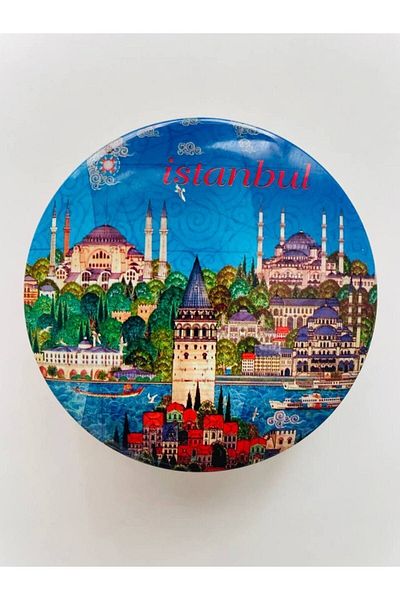 GALATA GIFT Метален, Керемиден, Автентичен, Сапунерка Истанбул и Натурален сапун