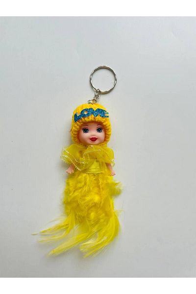 GALATA GIFT 13cm Cute Furry Bag Ornament - Keychain with Baby