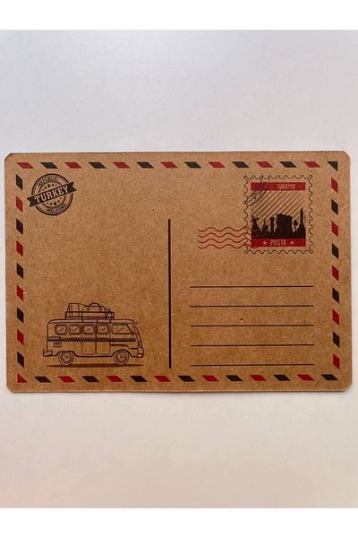 GALATA GIFT Θέμα Κωνσταντινούπολη, Νοσταλγικό, Kraft, Κάρτα, Καρτ ποστάλ, Καρτ ποστάλ, 16*11cm