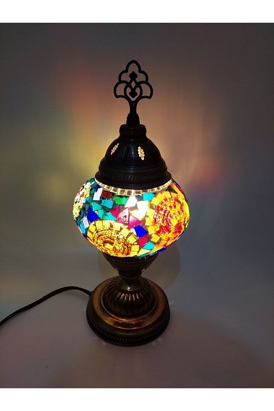 GALATA GIFT Lampshade Mosaic - Handmade Table Lamp, Number Two Bulb Gift
