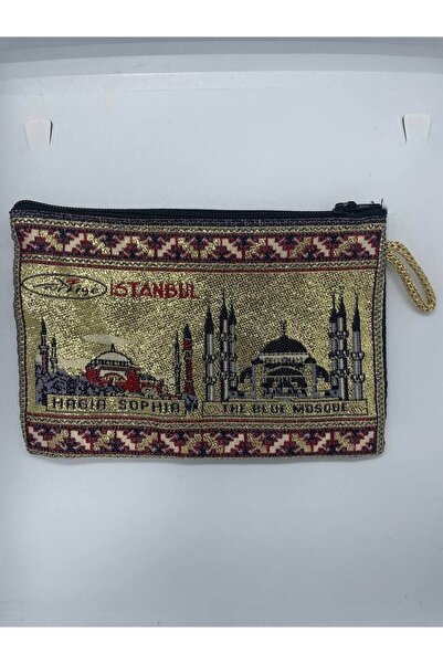 GALATA GIFT Султанахметська мечеть-Ая-Софія з логотипом Стамбул-Туреччина, жіночий гаманець з золотим тисненням, 16x10 см