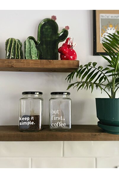 Atölye Merdiven 2li Cam Çay Kahve Bakliyat Kavanozu Dekoratif Pinterest Kavanozu