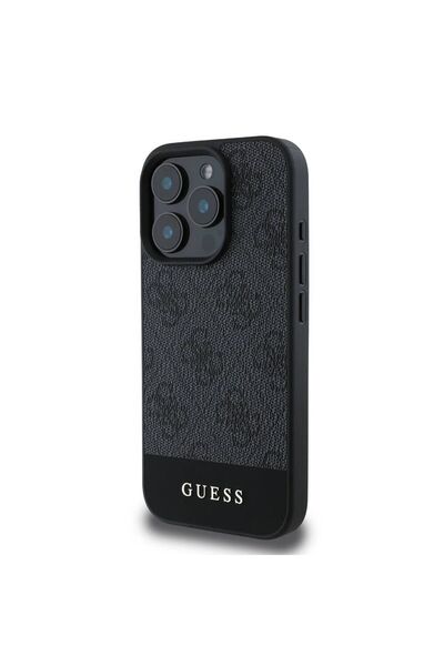 Guess iPhone 16 Pro Max Uyumlu Kılıf Lisanslı Magsafe Şarj Özellikli PU Deri ...