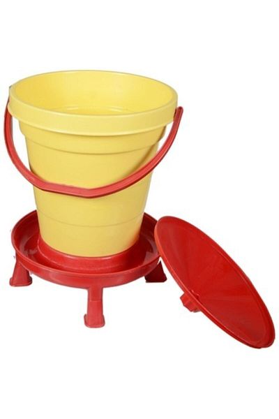 A.C.E.K PLASTİK Automatic Chicken Goose Waterer 23lt Top Filling Waterer with Stand (float)