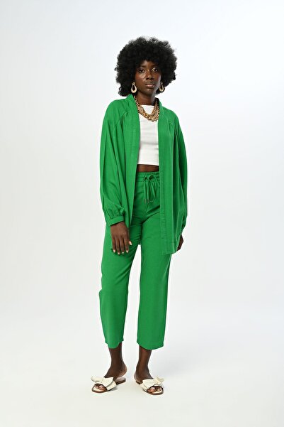 Orfeo Negro Oversize Cut SoliD Color Kimono