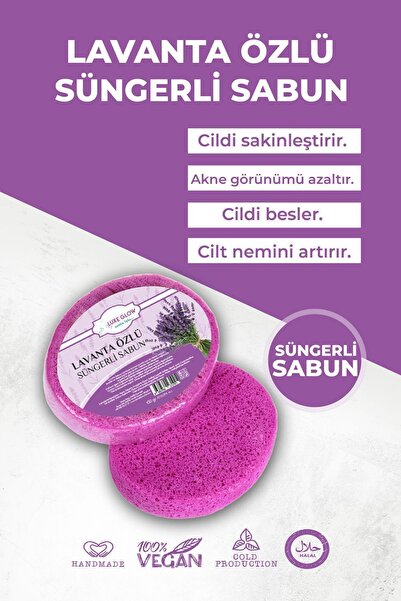 Luxe Glow LAVANTA ÖZLÜ SÜNGERLİ SABUN 150 gr