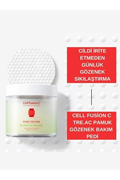 Cell Fusion C Pore Tox Pad Tüm Cilt Tipleri Için Gözenek Sıkılaştırıcı Gözenek Bakım Pedi 60 adet