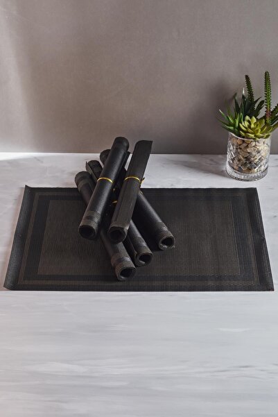 Perotti Biagio Hasır 6'lı Amerikan Servis-Siyah Kahve