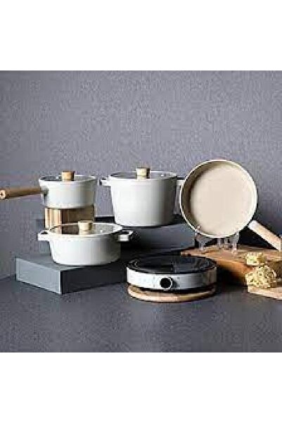 NEOFLAM Fika 7 Piece Aluminum Cast Pot Pan Set