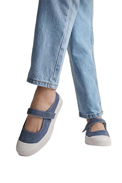 Liger Balerina de damă bleumarin - Balerina de in velcro