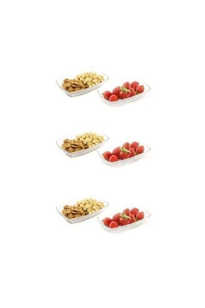 Paşabahçe Tokio Appetizer and Snack Plate Set of 6 54673 Fma05215