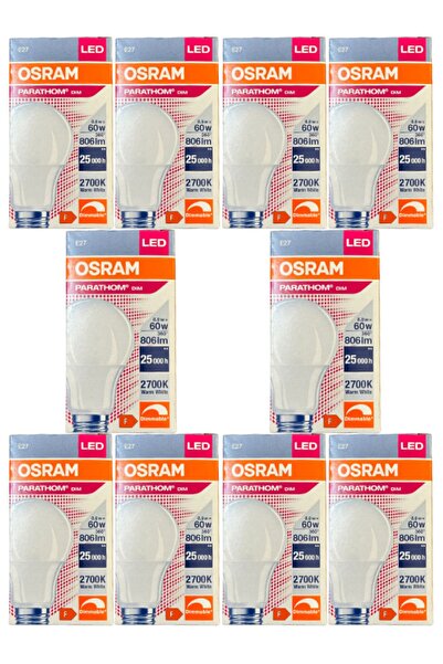 Osram Parathom 8.8W (60W) 2700K (Sarı Işık) E27 Duylu Dim Edilebilir Led Ampu...