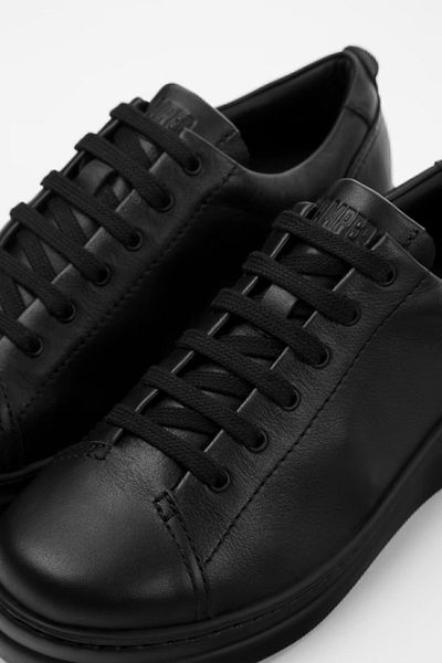 CAMPER BlacK Cotton and Leather Women's Casual Shoes - K 200508 -042