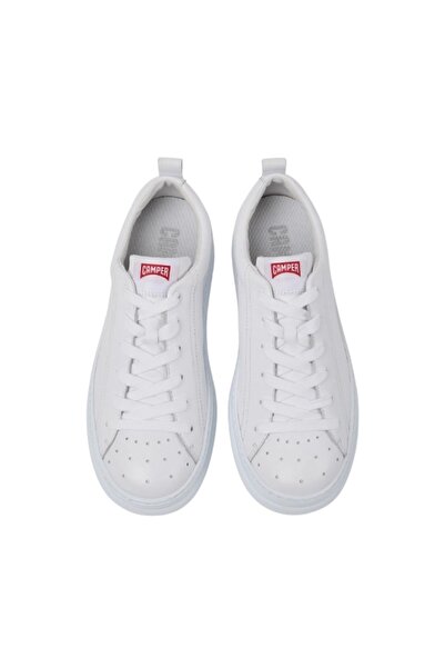 CAMPER Erkek Deri Üst Kısımlı Eva Dış Tabanlı Kumaş Astarlı Gündelik Kullanıma Uygun Şık Görünümlü Beyaz Ca