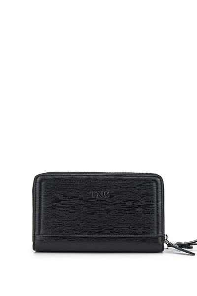 Tamer Tanca Genuine Leather Black Men's Handbag
