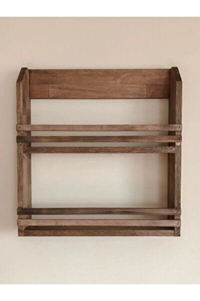 Genel Markalar Modern Dergilik Gazetelik Ahşap Terek Tezgah Üstü Düzenleyici Mutfak Duvar Rafı Baharatlık Kitaplık