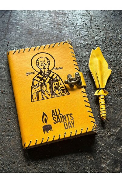 zarif atölye Шкіряний блокнот на тему Святого Миколая