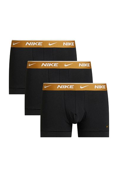 Nike Men's Nike Brand Logo Black Boxers with Elastic Band Suitable for Daily Use 0000ke1008-hx0