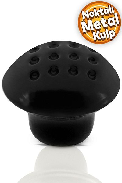 Badem10 Buton ciupercă punctat Metal (NEGRU) Mobilier rotund Sertar de bucătărie Dulap dulap Mâner Mâner