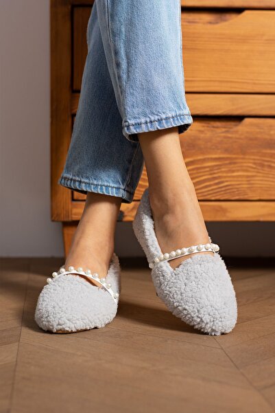 topukludünyası Pantofi de acasă pentru femei cu perle