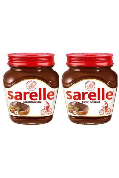 Sarelle Şekersiz Kakaolu Fındık Ezmesi 350 Gr Yeni ambalaj (2 ADET )