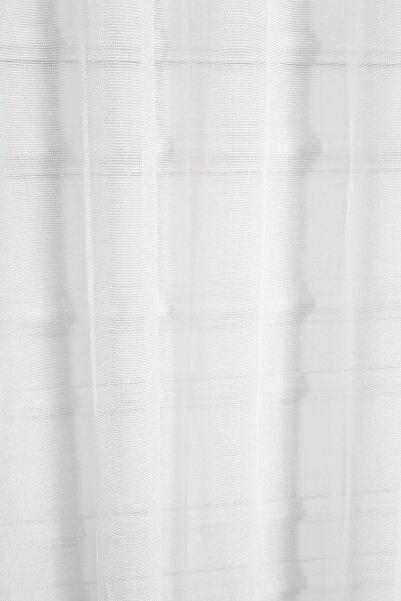GOCCIA HOME PİLELİ Beyaz Simli Kahve Tül Perde