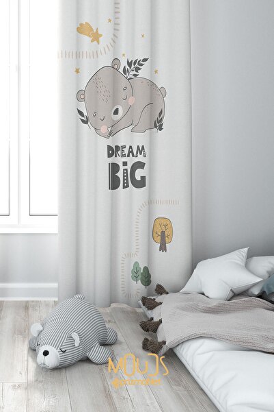 Moud's Завіса для дитячої та немовлячої кімнати з малюнком «Кролик і Ведмедик...