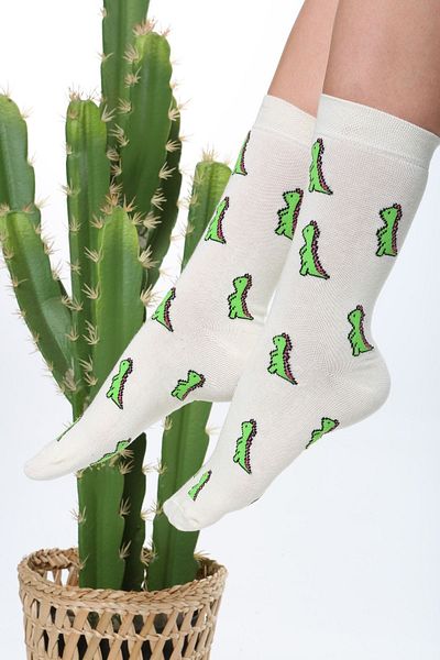 Socks Tunnel Πολύχρωμες κάλτσες με σχέδιο δεινοσαύρων