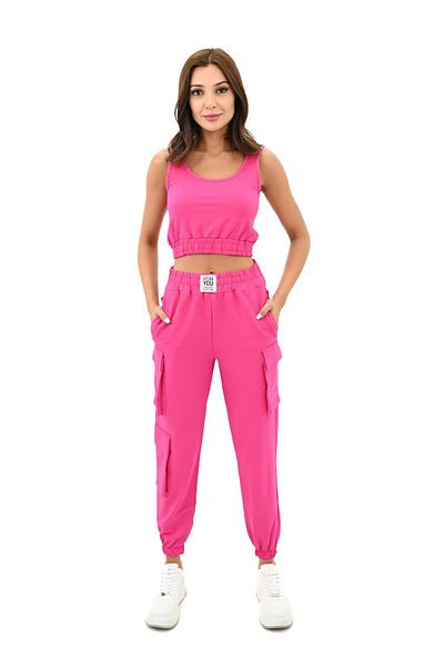 Koza Butik Σετ Crop Μπλούζα και Φούτερ με λουράκι - Λεπτομερές 3715-23