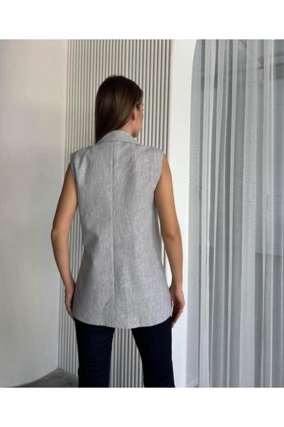 mydukkan.co Gray Buttoned Vest