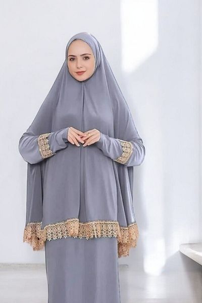OBAY LİFE Hijab Prayer Dress - Smoked Suit, Standard Size, Obay4535