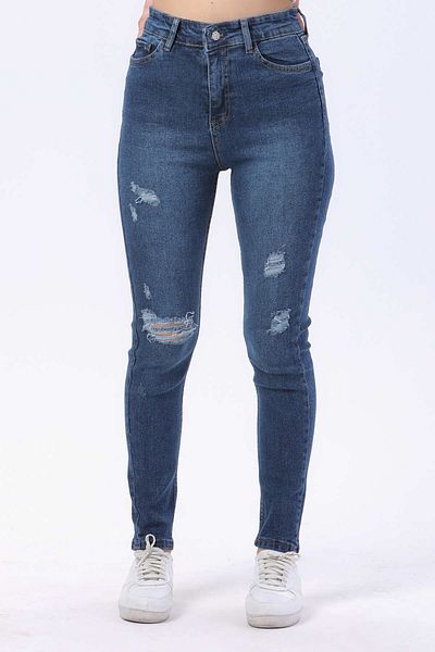TOFİSA Blugi de damă skinny din Lycra albastru - Croială medie - 23812