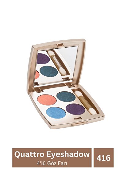 KAJAL 4'lü Göz Farı - Quattro Eyeshadow Pembe-Derin Mavi-Açık Mavi-Koyu Mor -...