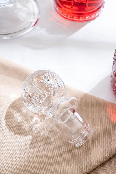 Glamis Selen Concept Fleur De Lis Model El Yapımı Cam Karaf 2 Bardaklı Set