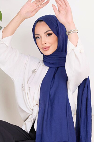 TOFİSA Navy Blue Mio Jazz Shawl - Plain Medium Women - 23355