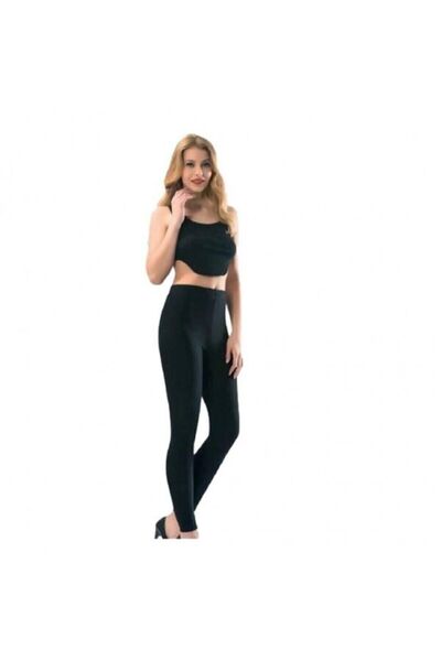 bonbonetti chocolate baby&kids Crne ženske obične leggins hlače