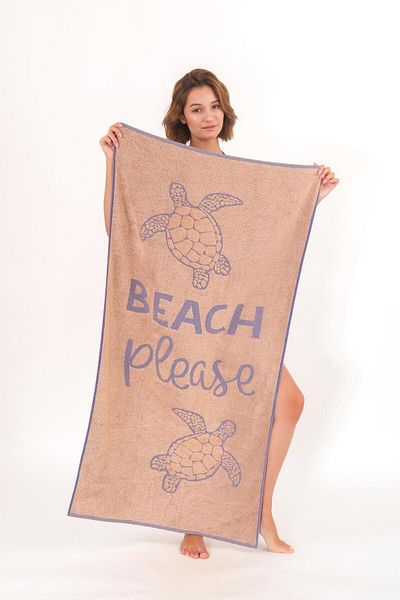 neşe home collection 70X140 Salmon Beach Towel Turtle