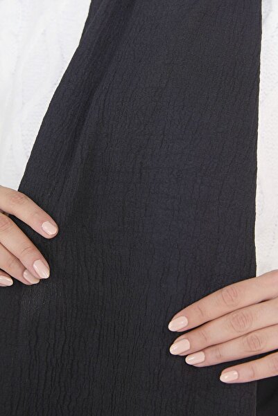 TOFİSA 23352-BLACK Soft Cotton Shawl