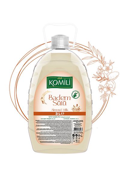 Komili 3 L Liquid Soap - Almond and Milk Design