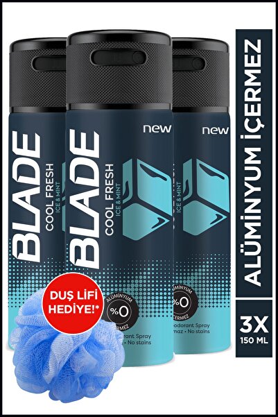 Blade Cool Fresh Erkek Deodorant 3x150 Ml