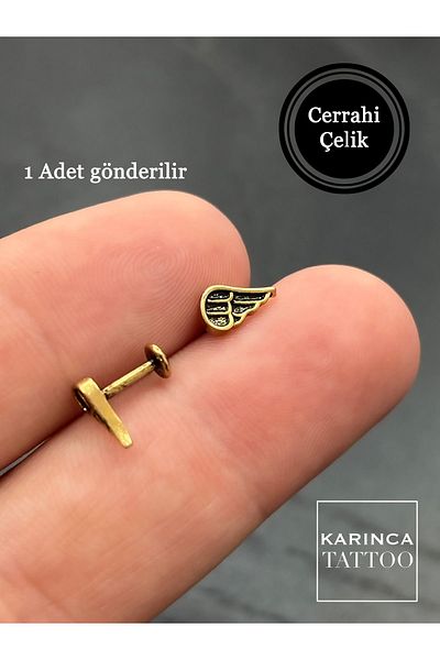 Karınca Piercing Angel Wing Piercing - Ear Helix, Earring Conch, Flat Tragus