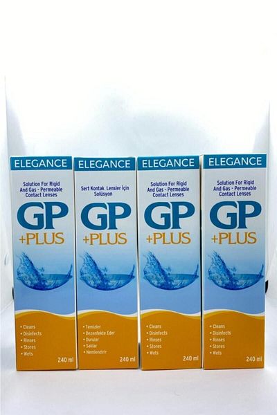 Elegance 240 مل 4 قطع محلول للعدسات الصلبة