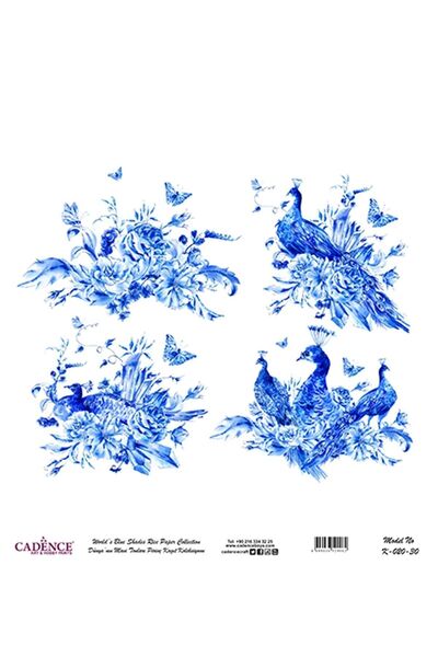 Cadence K-020 Dünya'nın Mavi Tonları Pirinç Dekopaj 30x30