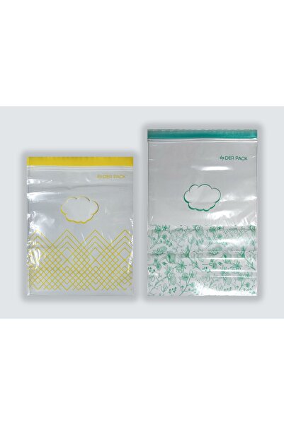 DER PACK Çift Kilitli Buzdolabı Poşeti 3'lü Set