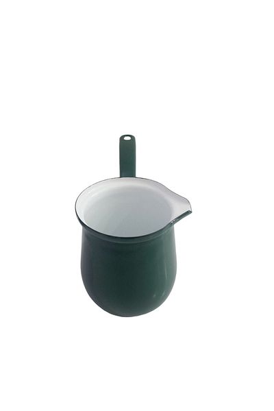 AHİR TİCARET Ebru Metal - Enameled Nostalgia Coffee Pot No:4